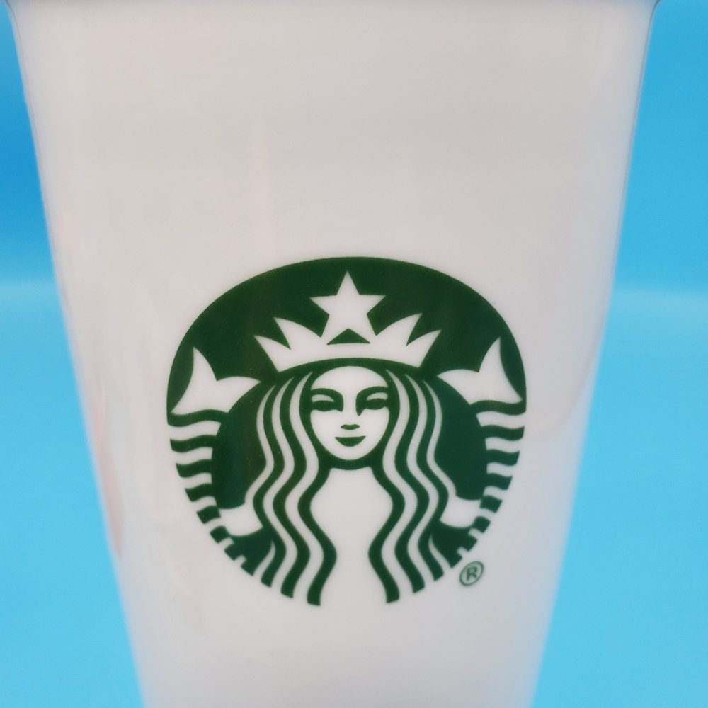 Classic Starbucks 2014 Ceramic Tumbler 10 oz Travel Mug  (ST3)